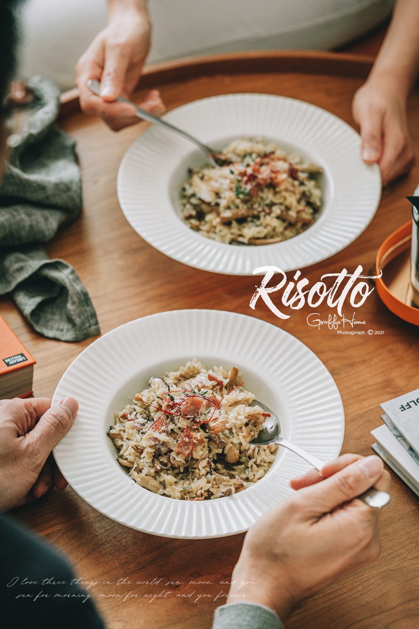 在家米其林『意大利菌菇烩饭Risotto』