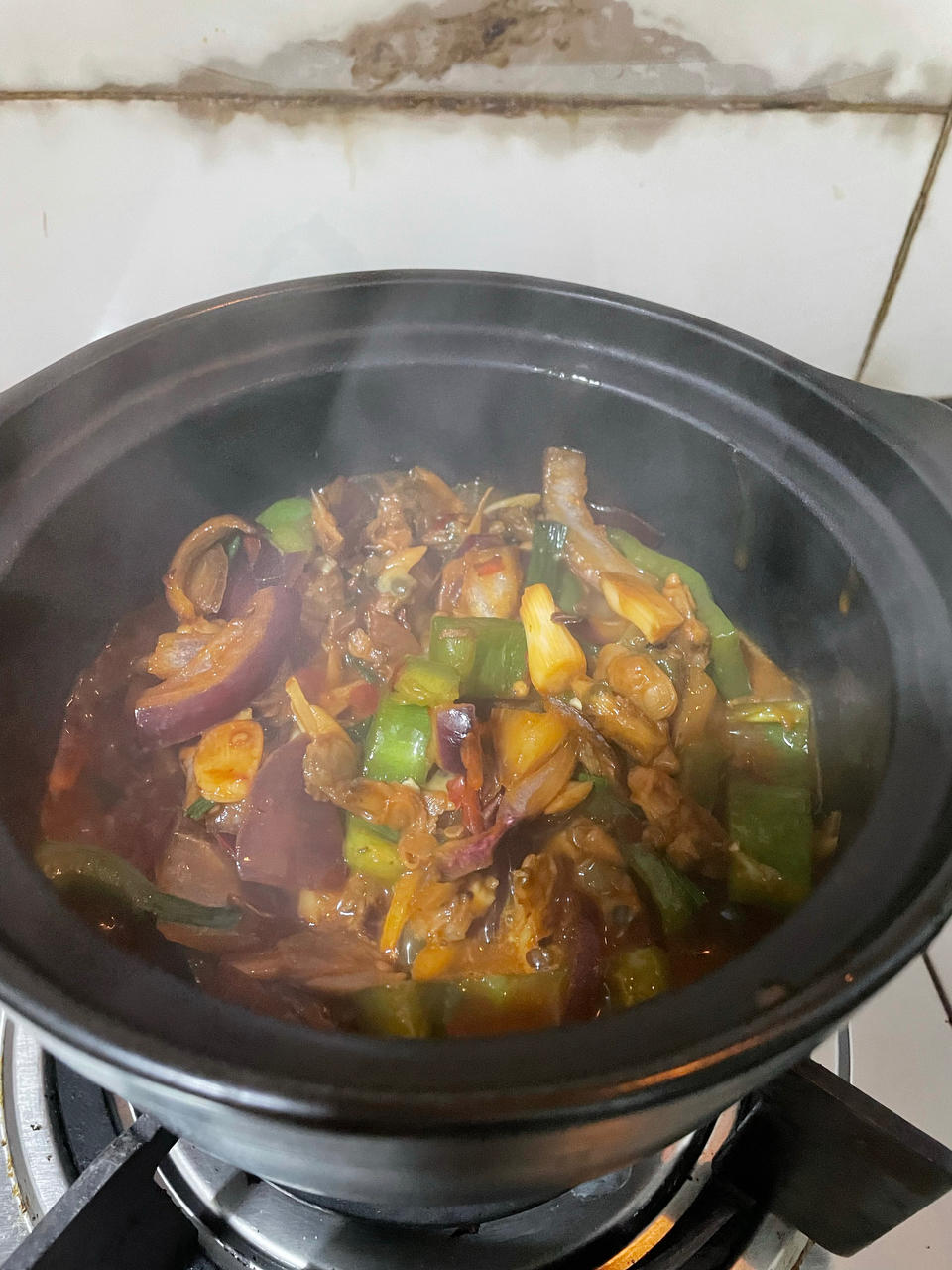 🔥秒杀街边大排档‼️爆炒香辣花甲〰️巨好吃