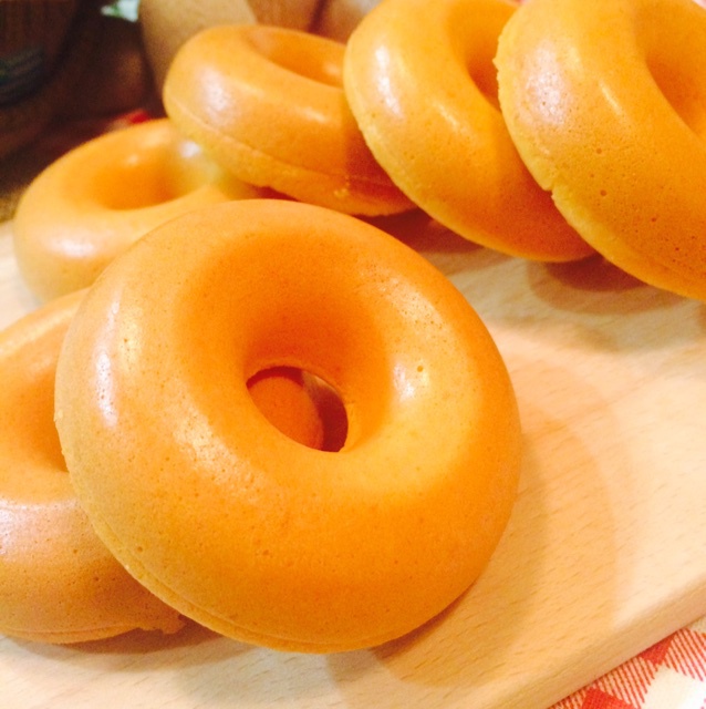 欣鱼饮白水做的糯米甜甜圈