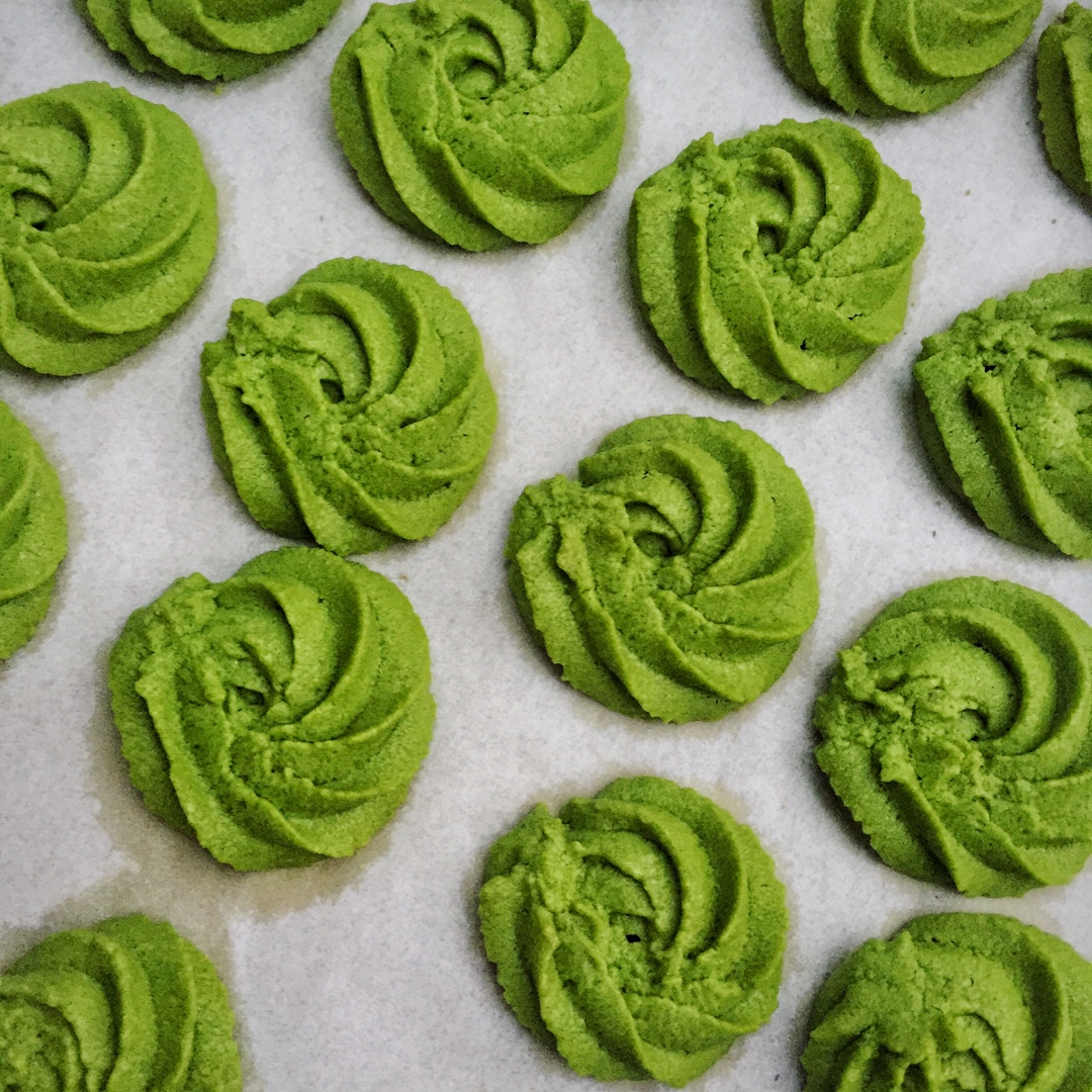 linmm做的抹茶曲奇饼干