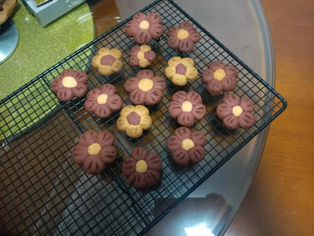 送你一朵小红花 🌺免模具｜零难度花朵饼干