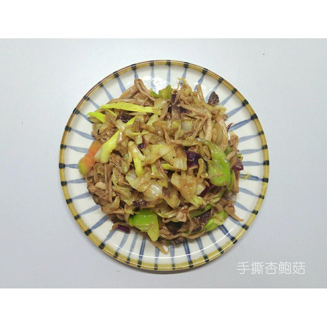 手撕杏鲍菇炒肉丝