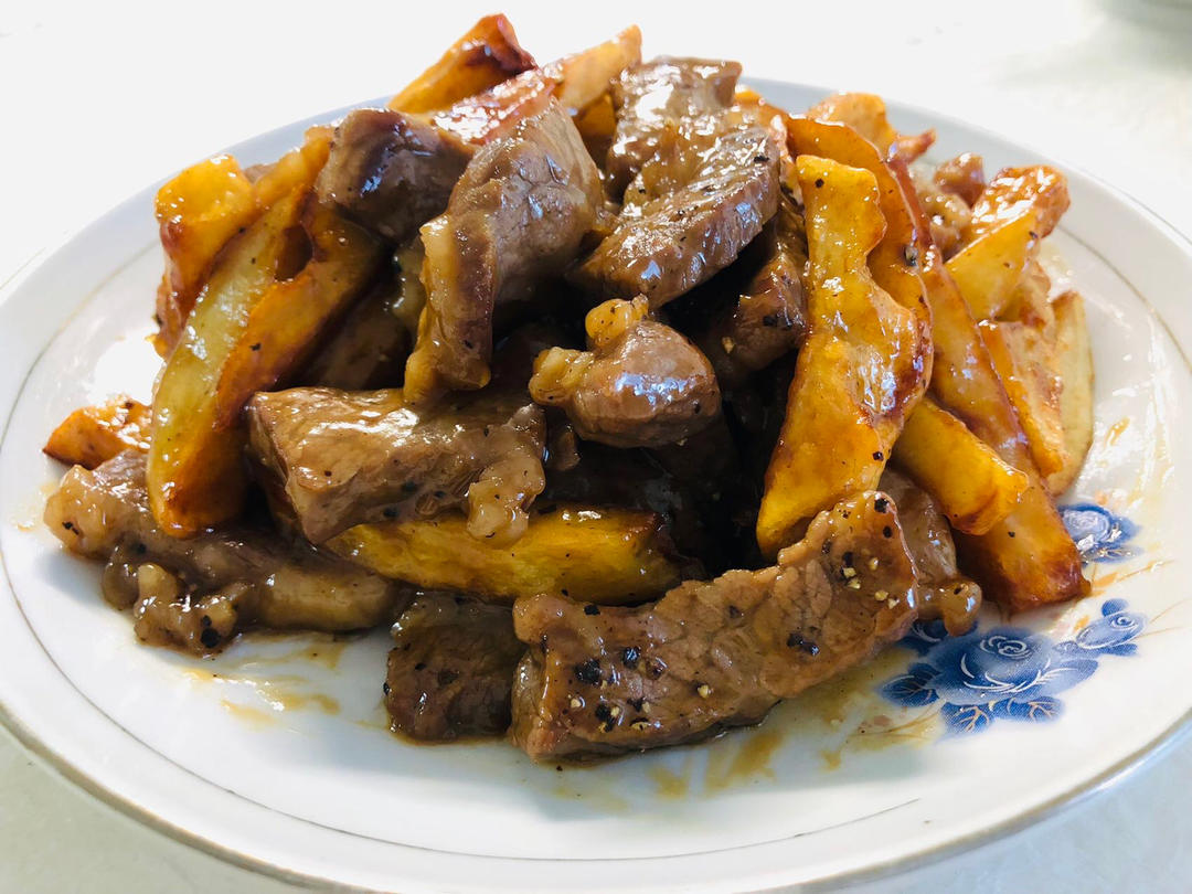 香煎牛排土豆条