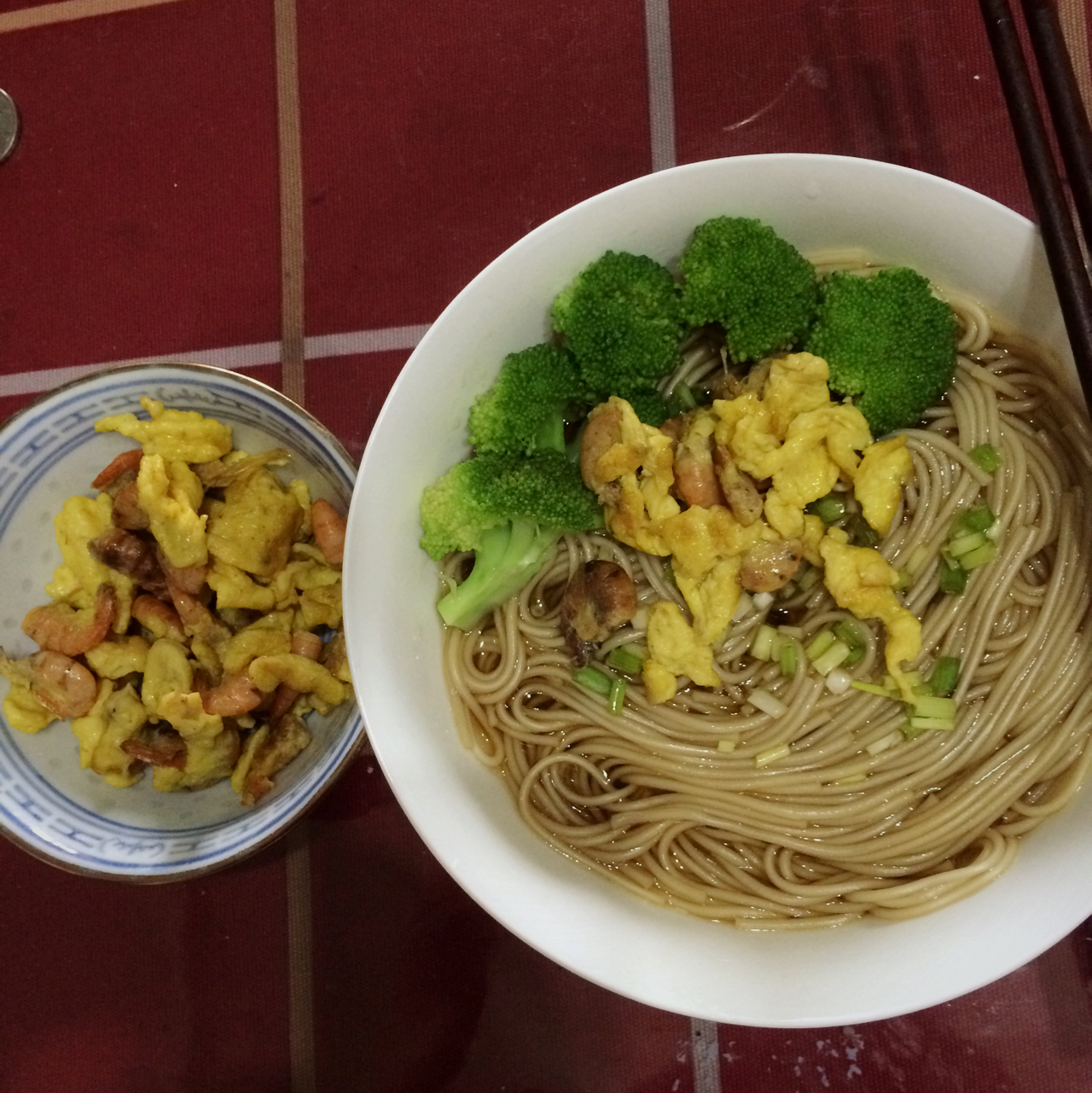 小葱麻油酱油面