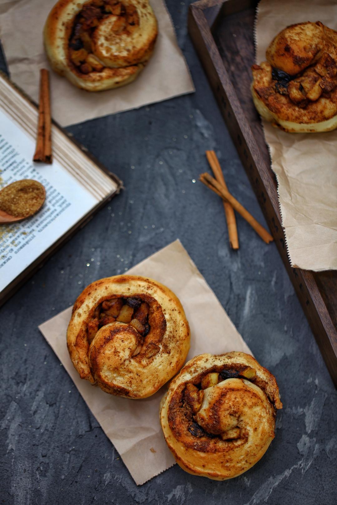 婷婷elf做的苹果肉桂卷