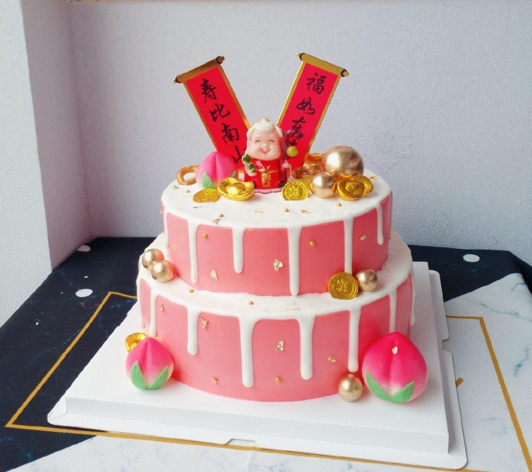 中国风祝寿蛋糕