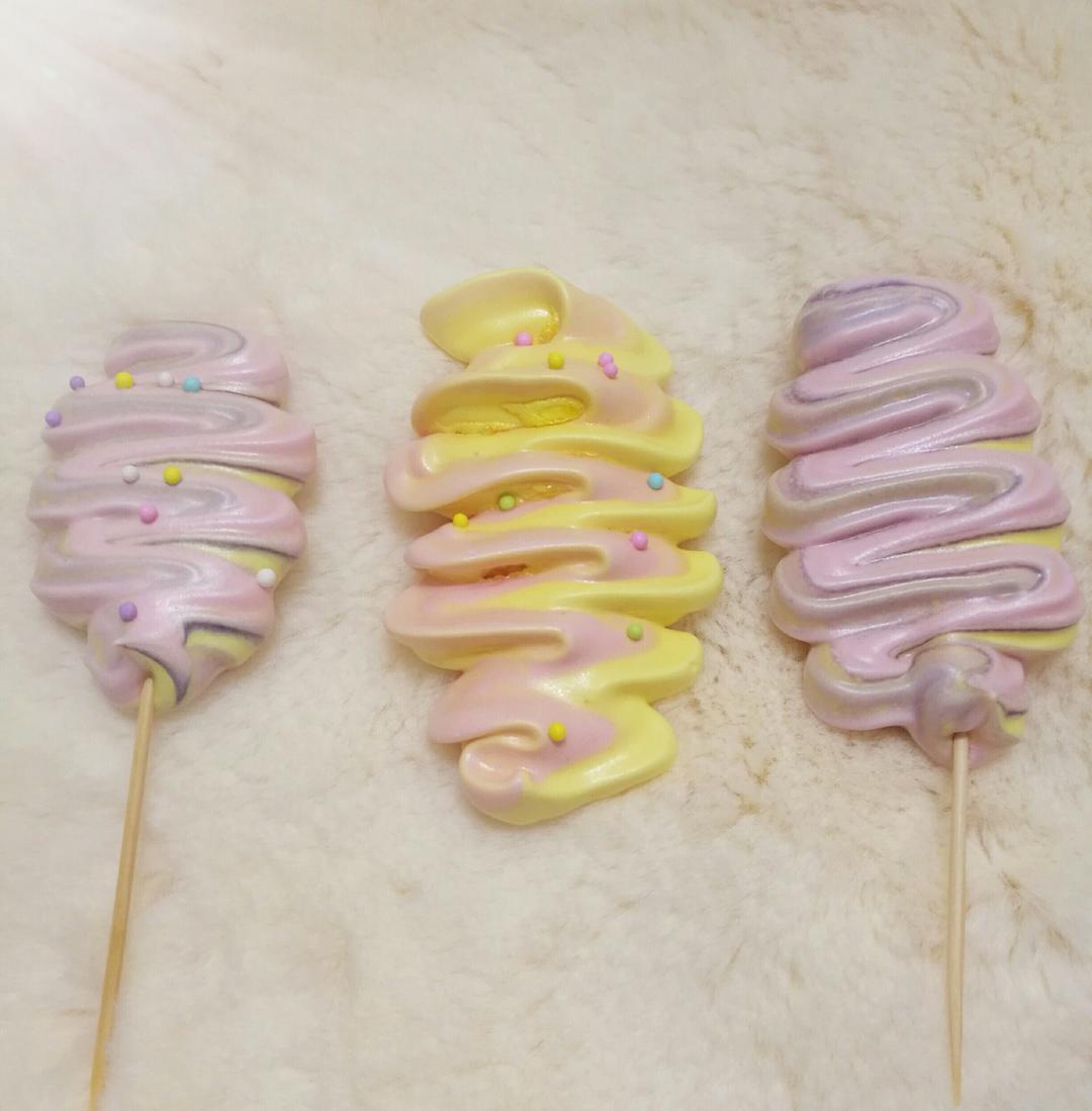 moonshadow423做的意式防潮造型马林糖|蛋白糖