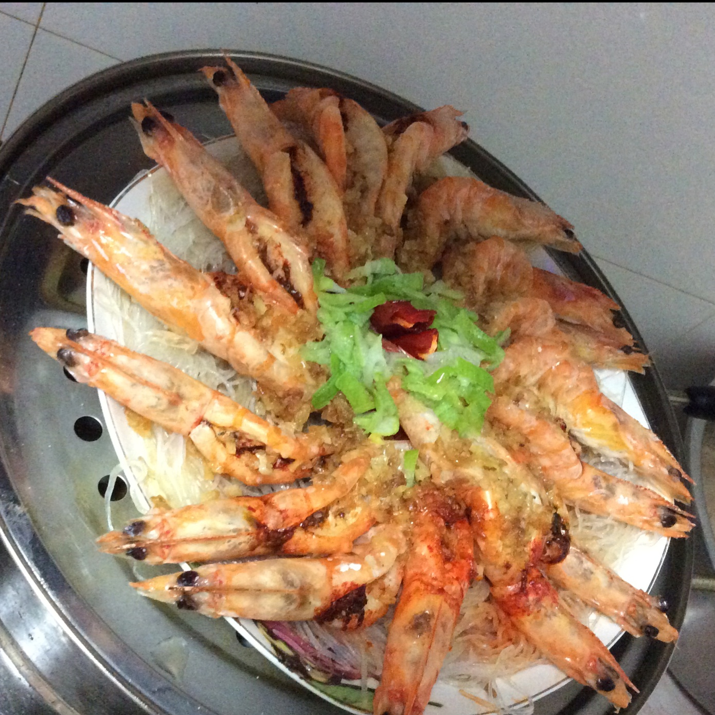 蒜蓉粉丝蒸虾