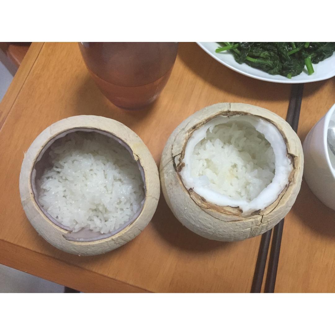 薄荷雪格做的椰子饭