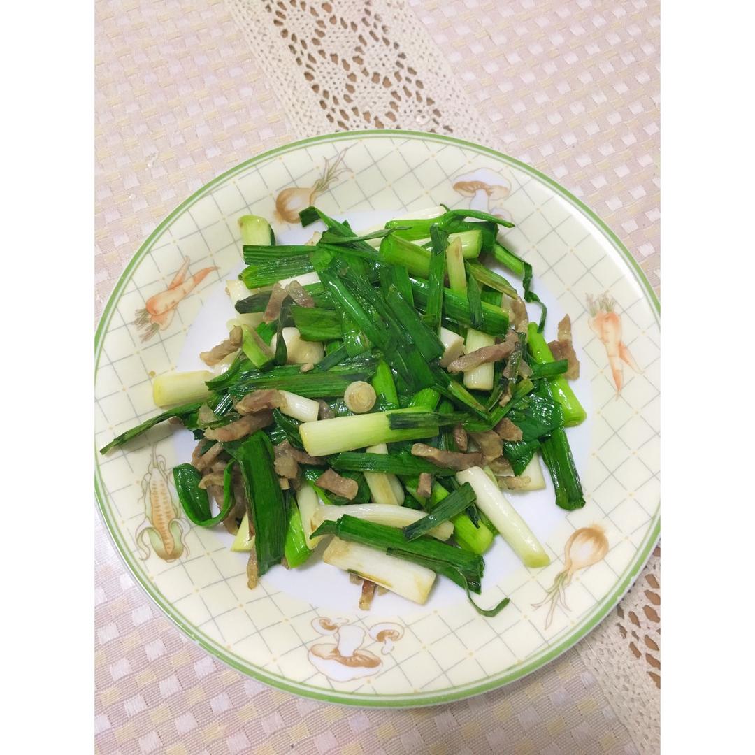 青蒜炒香肠