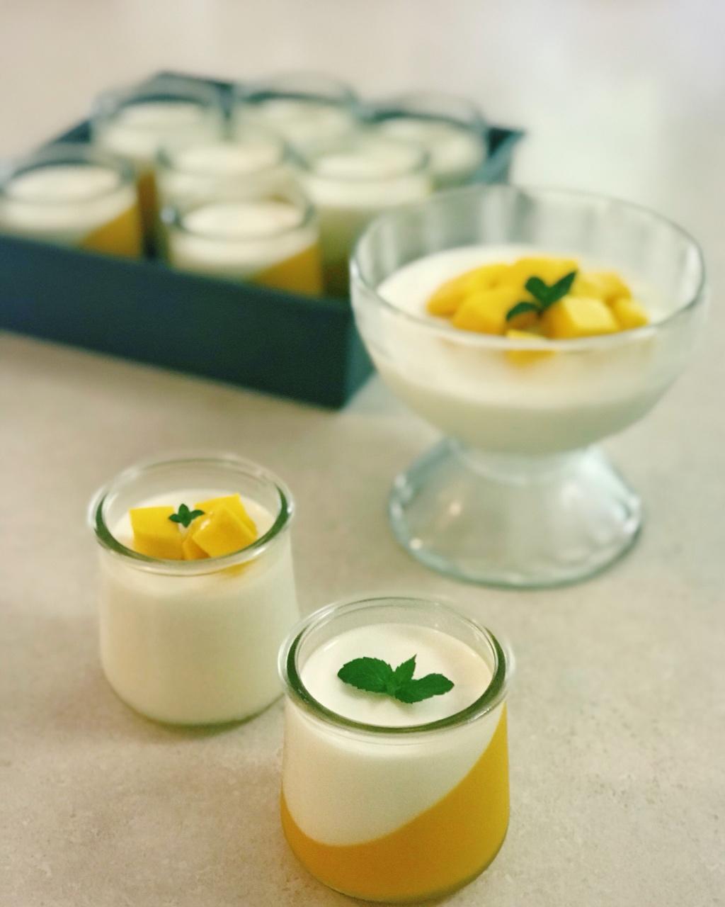 芒果奶冻 兔小囡爱上囡小兔做的芒果奶冻 芒果少