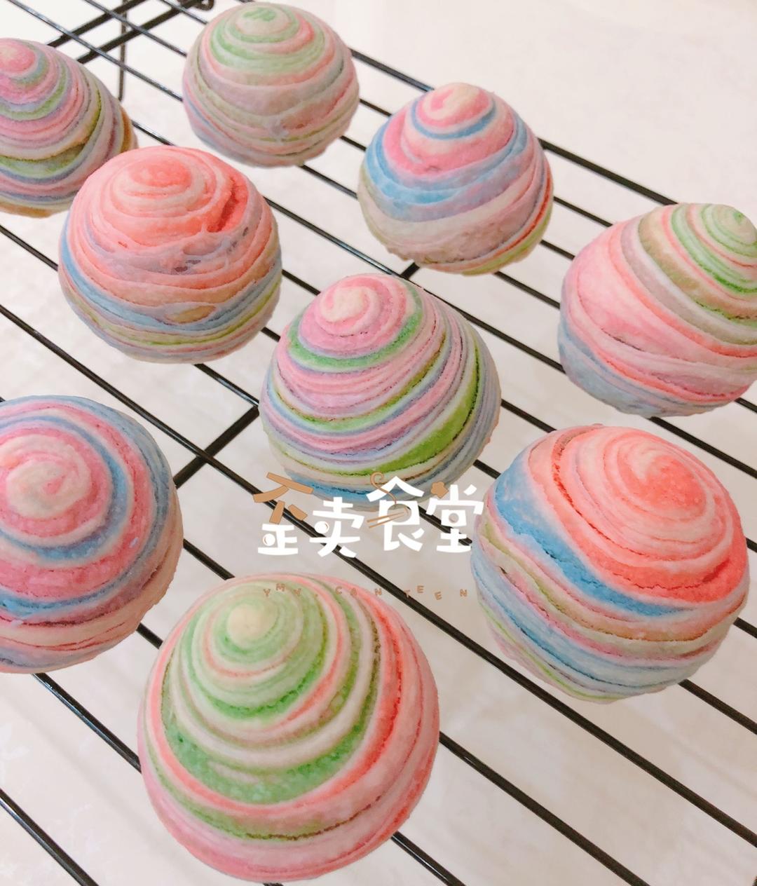 彩虹蛋黄酥（独角兽蛋黄酥）