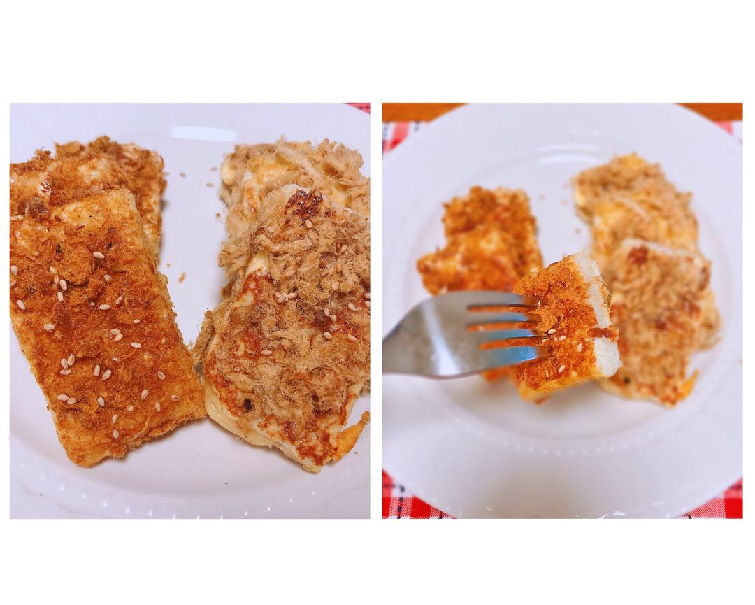 简单易做的肉松西多士的做法