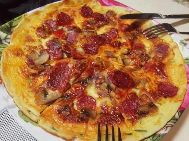 平底锅版奶粉披萨饼