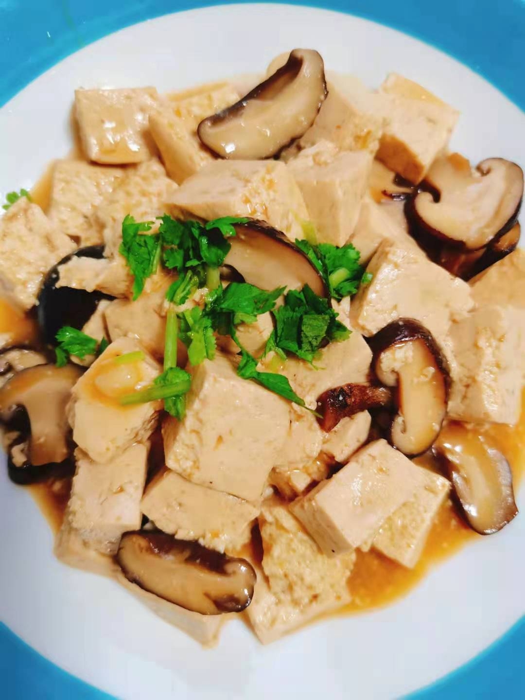 素食搭配✅香菇豆腐、酸菜毛豆 、紫菜豆腐泡汤、蒸玉米山药😊的做法 步骤4