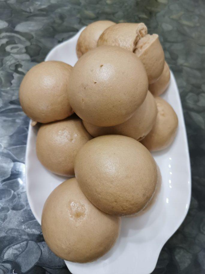有着面包口感的红糖馒头（一次发酵）