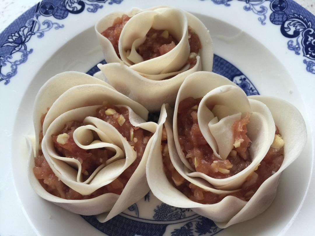 玫瑰花饺子