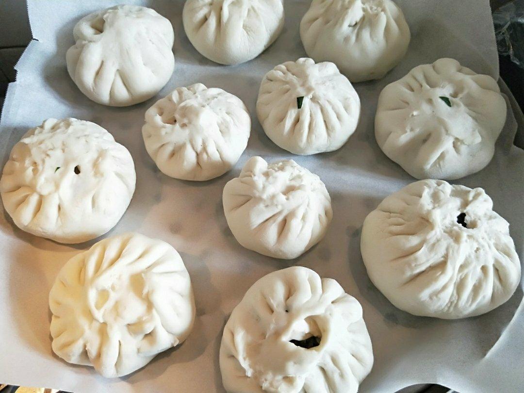 韭菜鸡蛋粉条素包