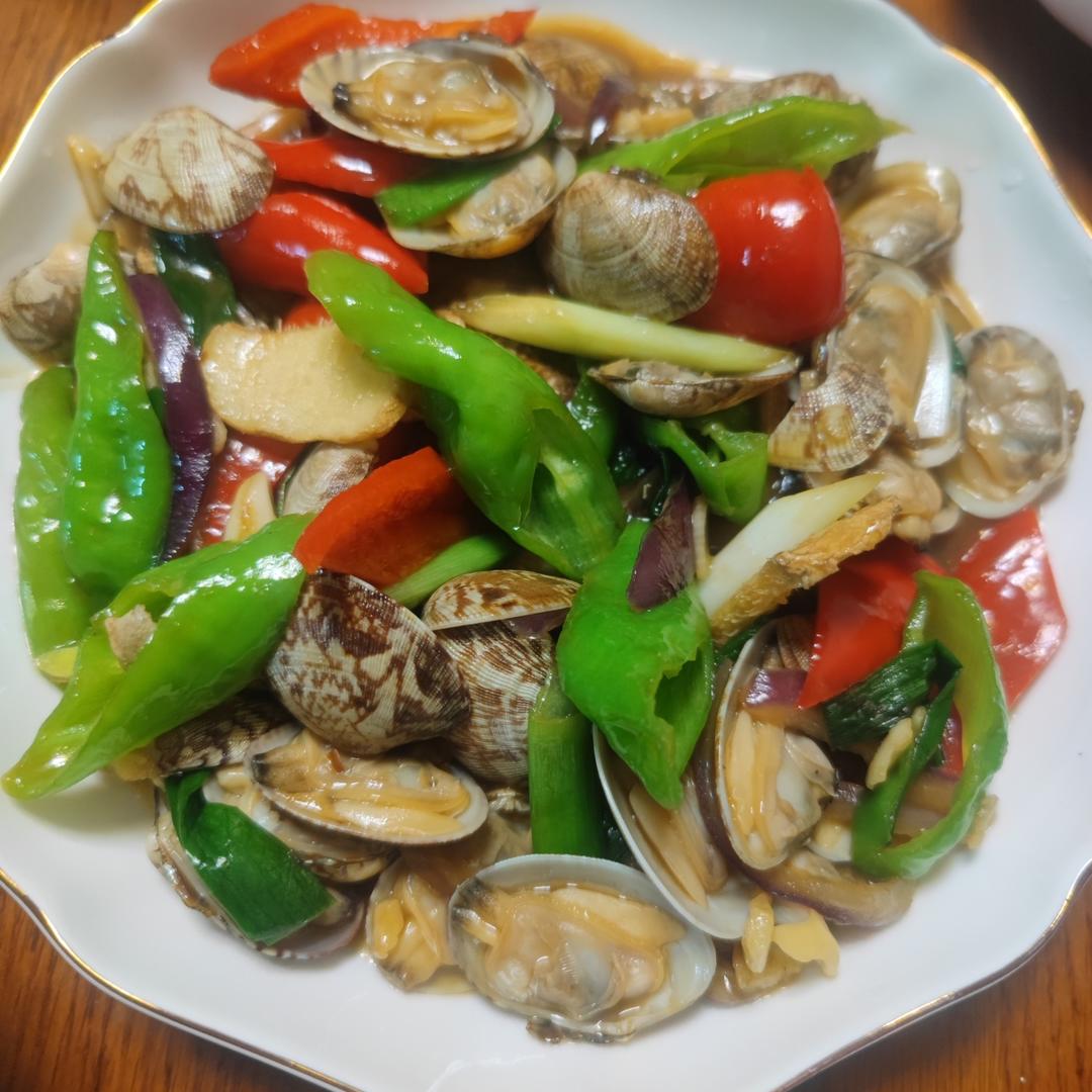 5分钟快手菜❗️秒杀路边摊爆炒花甲～好吃到爆