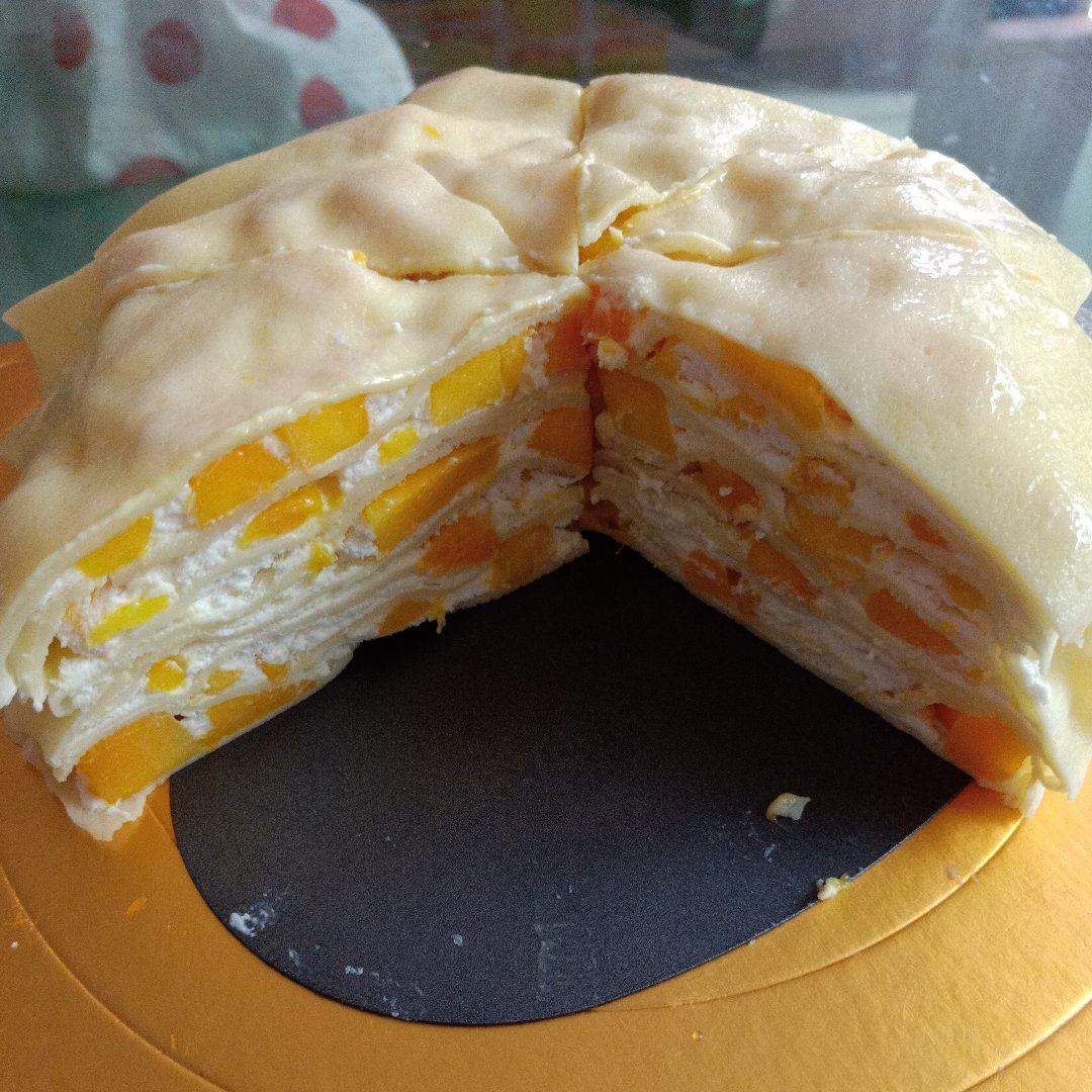 芒果千层蛋糕，100%成功告别煎皮无能