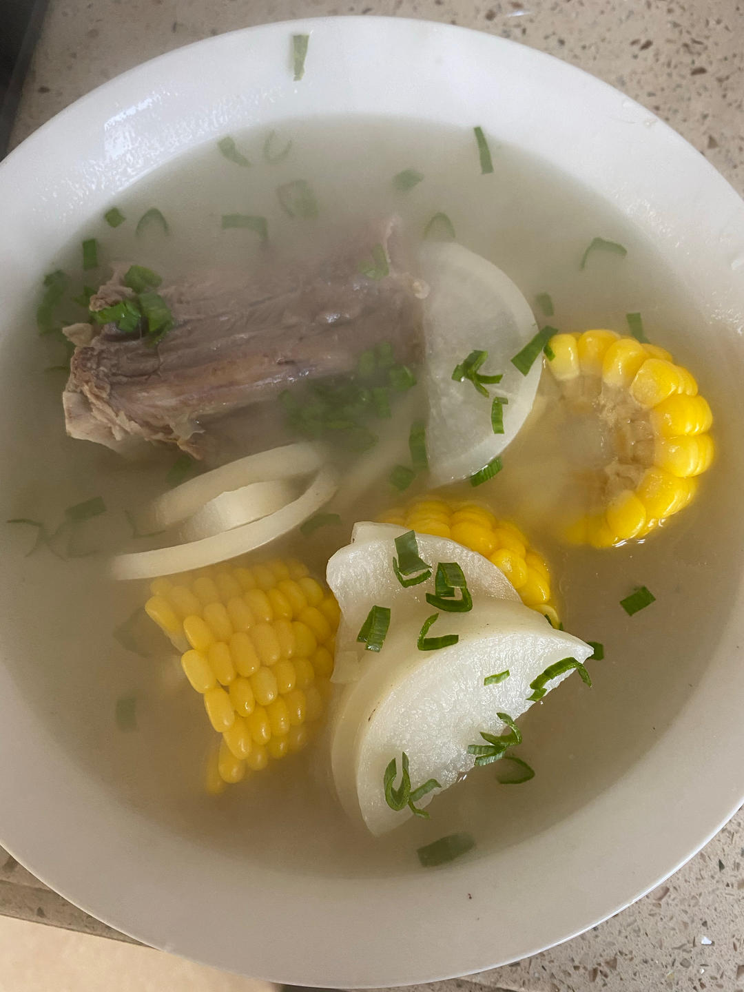 【筒子骨汤的做法步骤图，筒子骨汤怎么做好吃】酸甜的芥末酱_下厨房