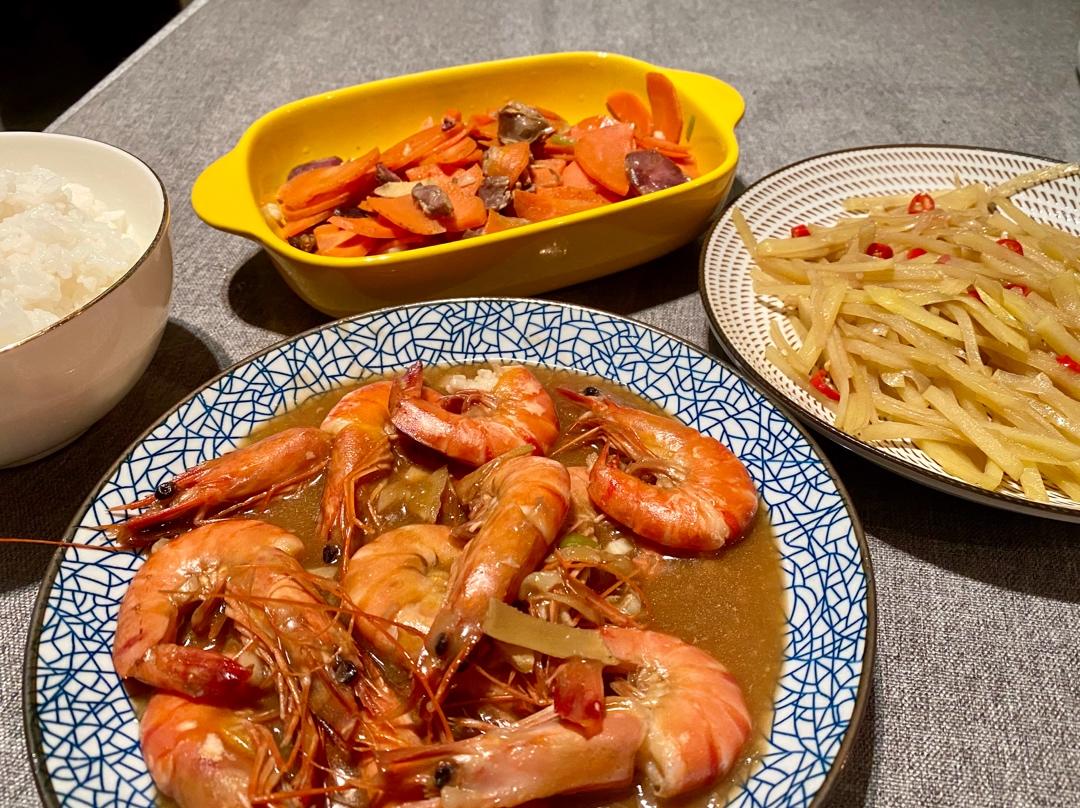 十分钟做好吃的红烧大虾