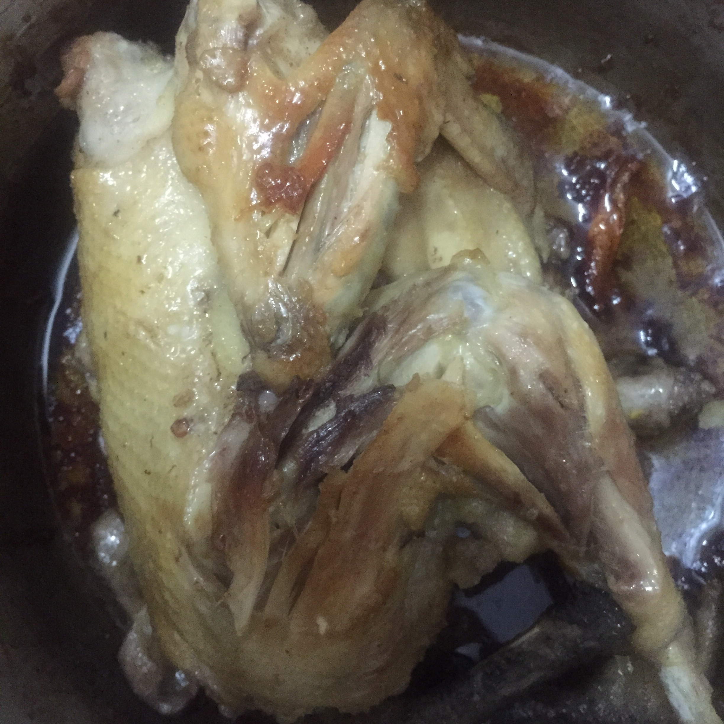 电饭煲盐焗手撕鸡