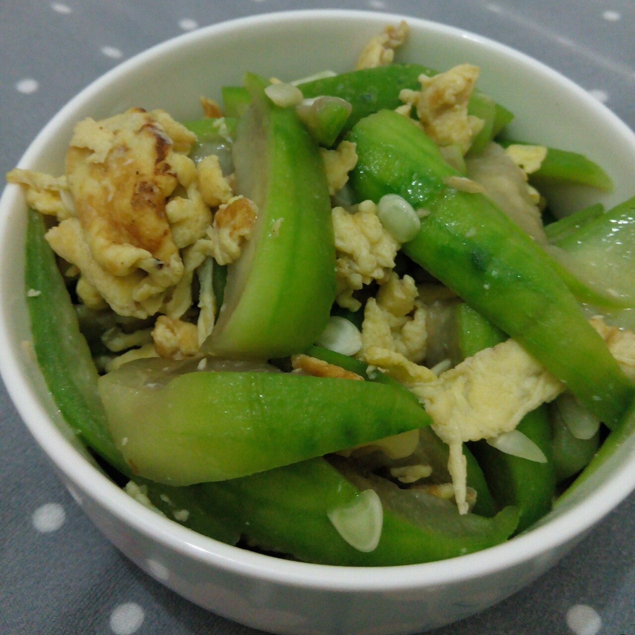 丝瓜炒蛋