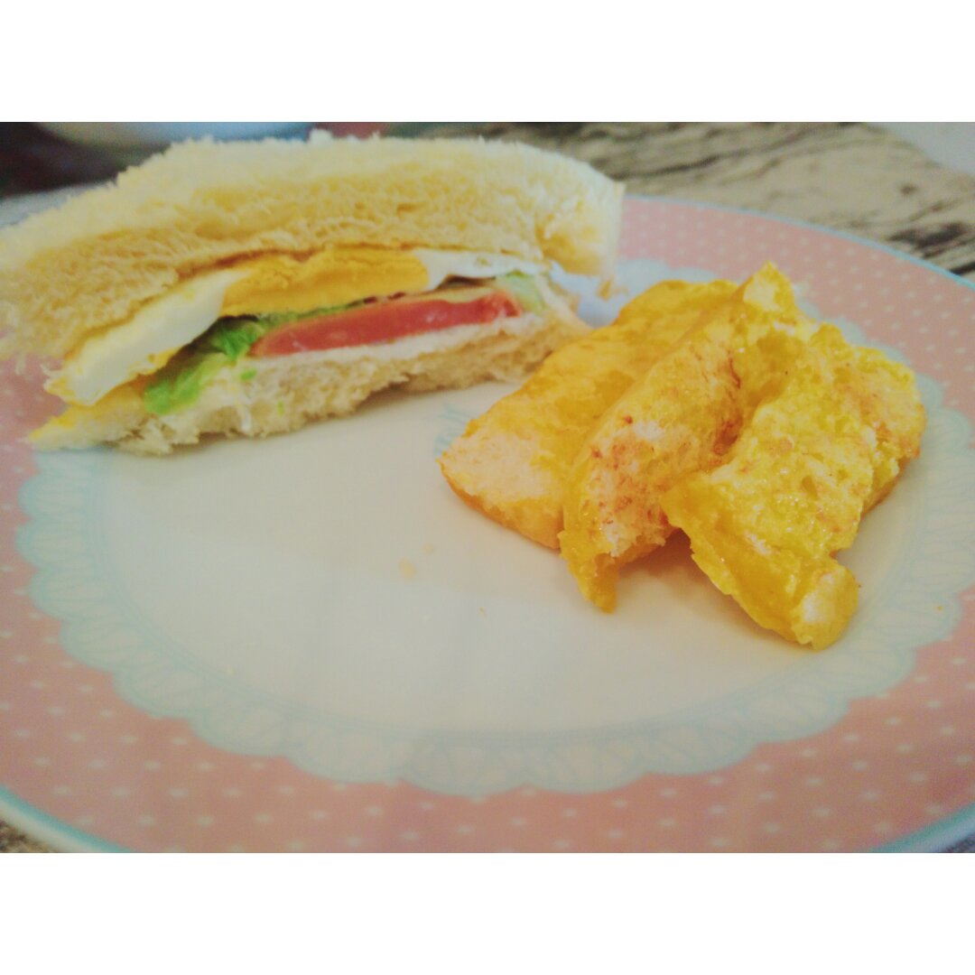 火腿芝士蛋三文治