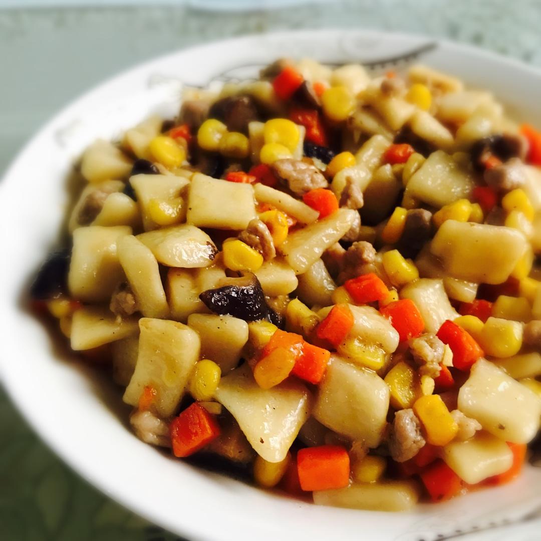 香草味项做的素炒疙瘩(一人份)