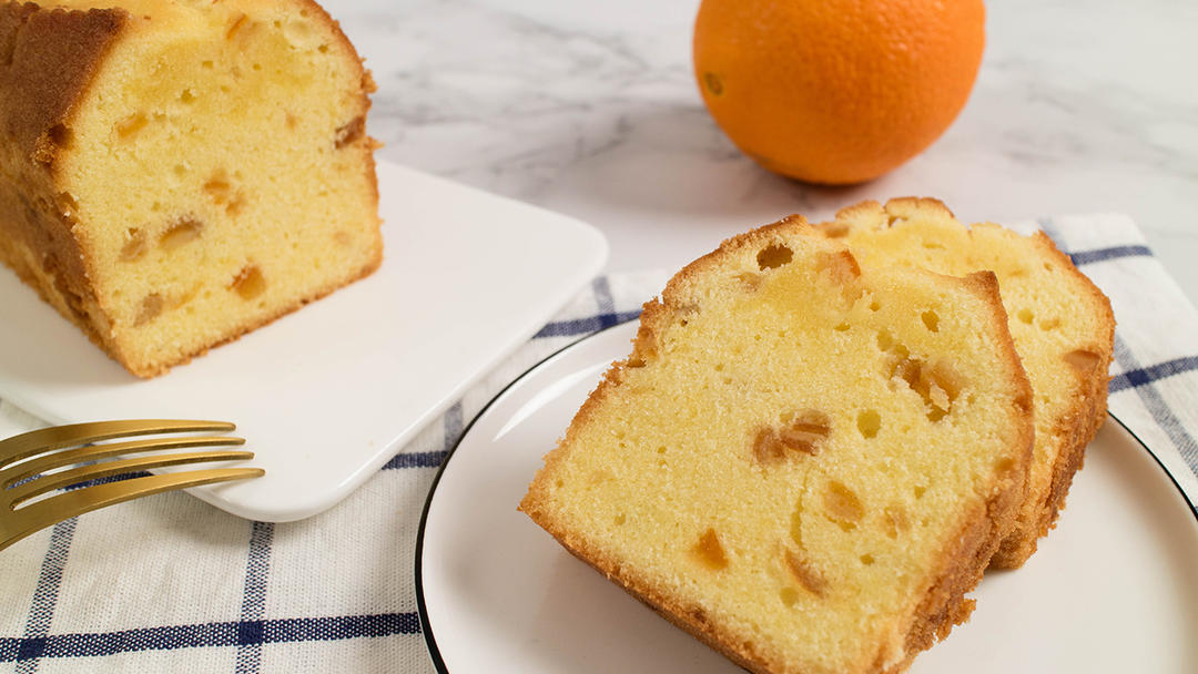 绵柔细腻的香橙磅蛋糕