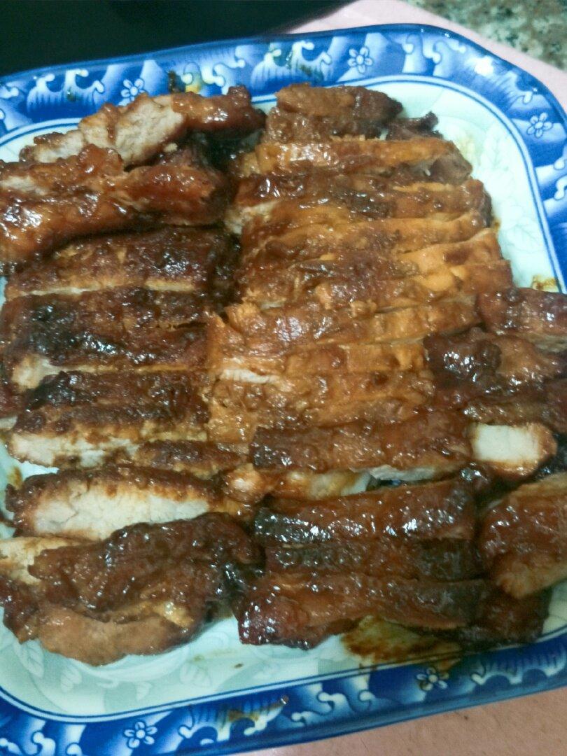 超简单平底锅叉烧肉，多汁味浓不能再快手