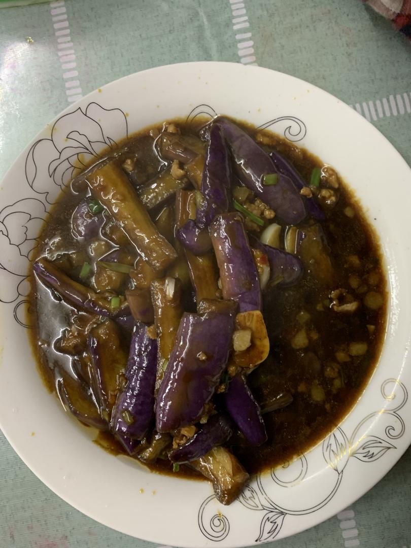 红烧肉沫茄子