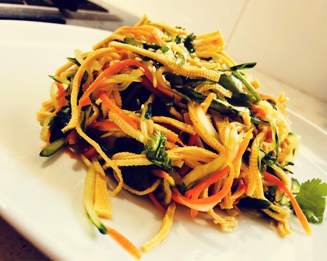 拌素三丝的做法