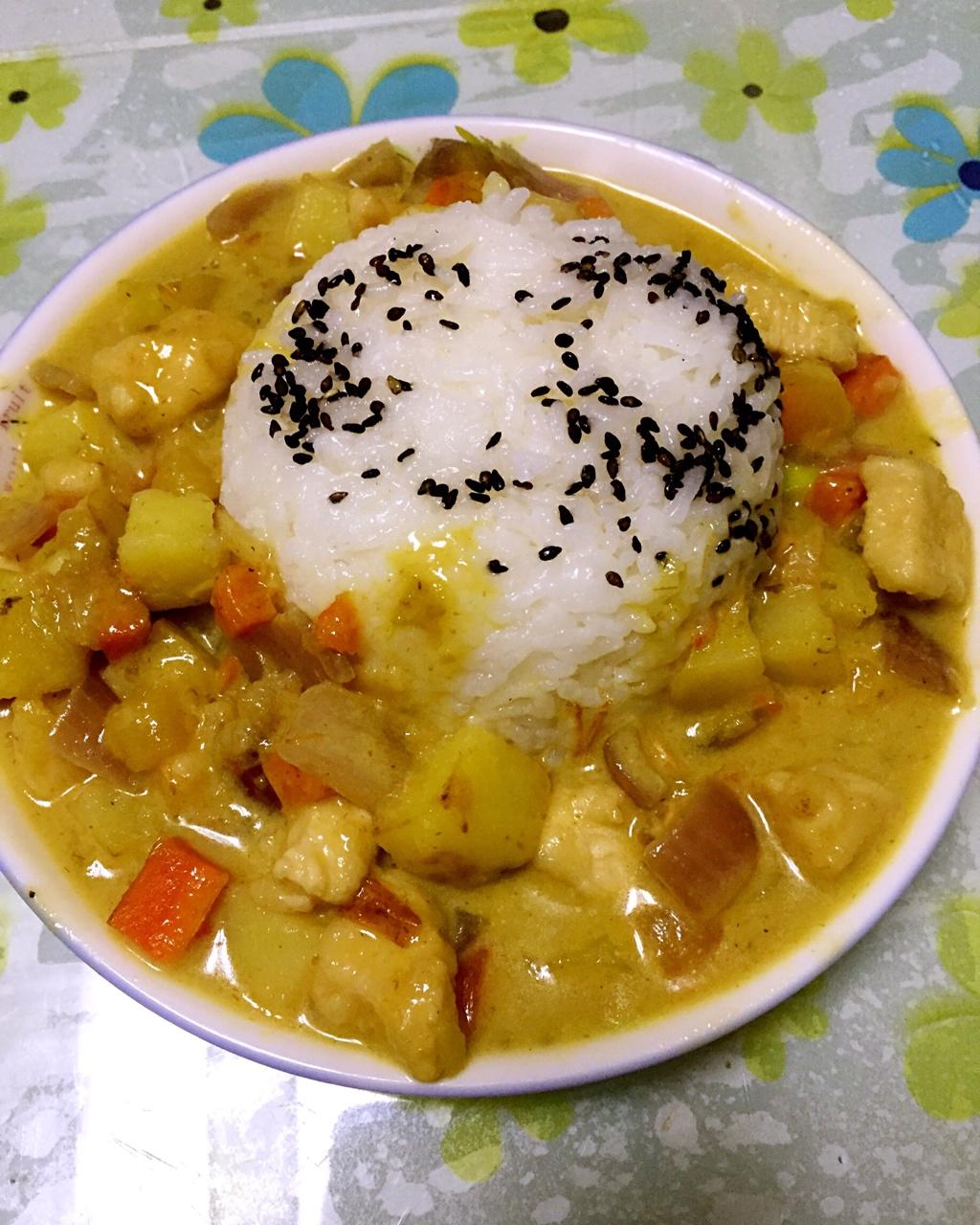 咖喱鸡饭