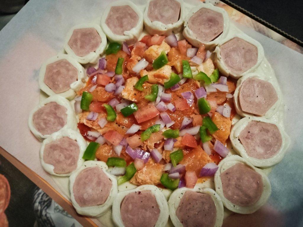 俩皮仨肠懒人披萨