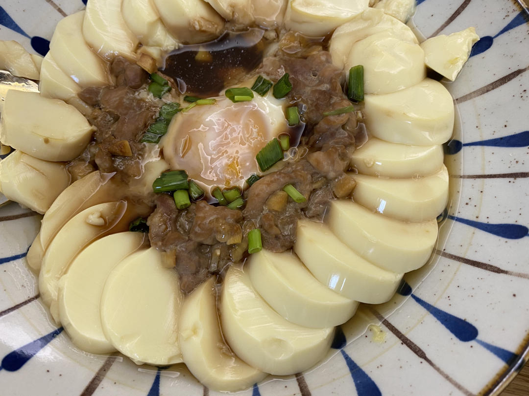 日本豆腐肉沫蒸蛋