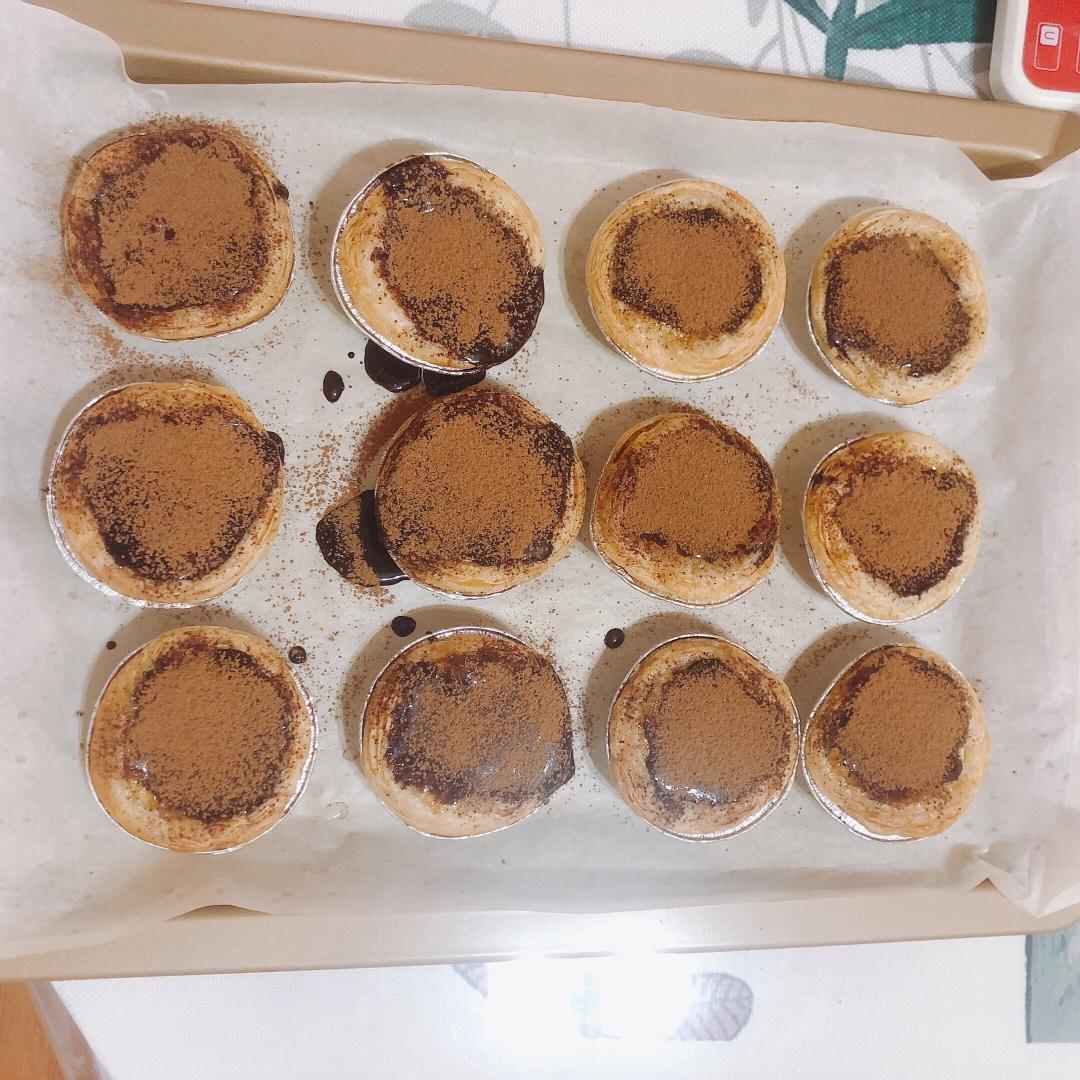 香浓丝滑❗️🔥一口爆浆的巧克力脏脏蛋挞❗️