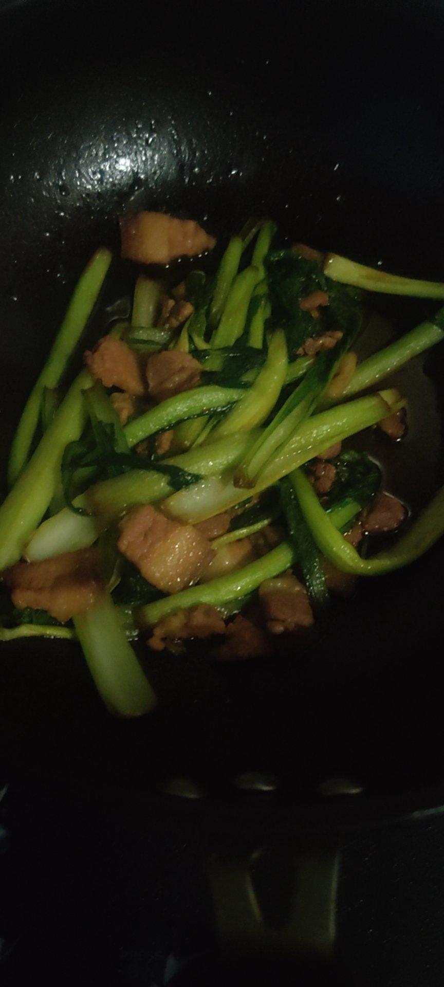 小白菜炒肉