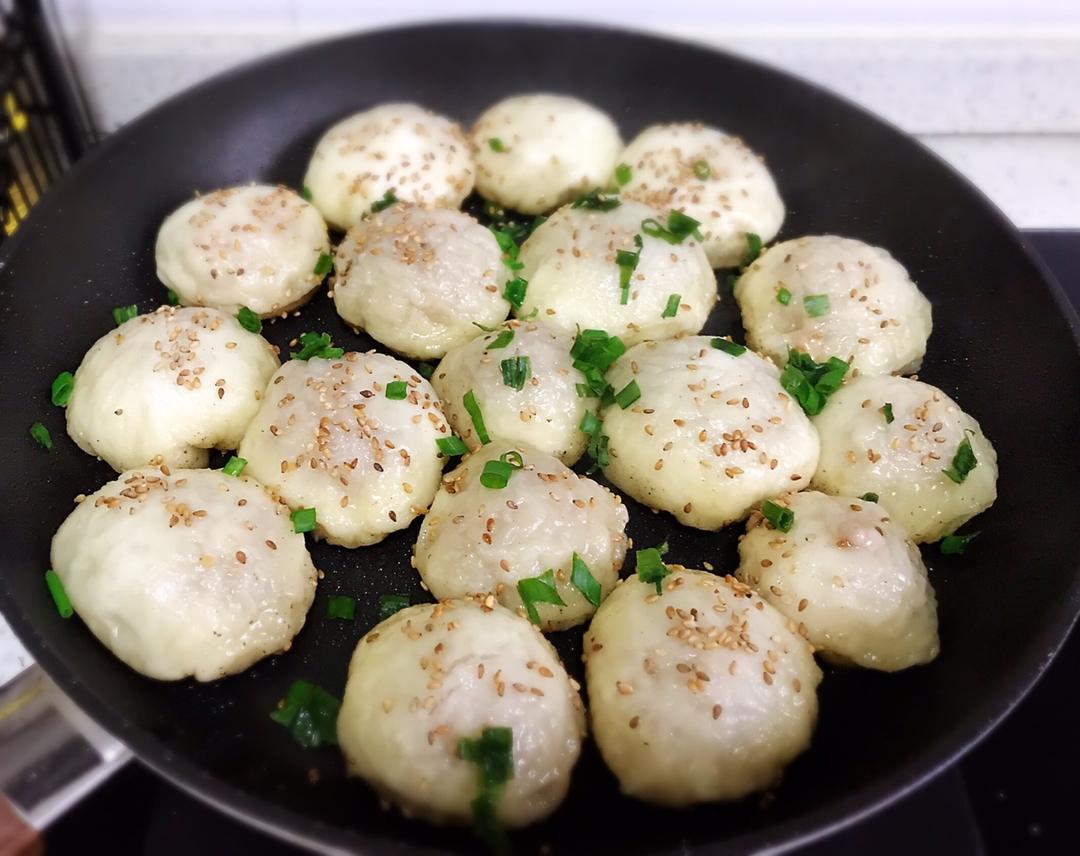 鲜肉生煎（半发面版）