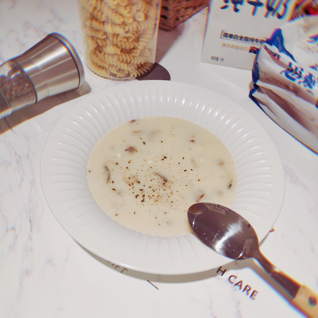 朴实无华的奶油蘑菇汤的做法