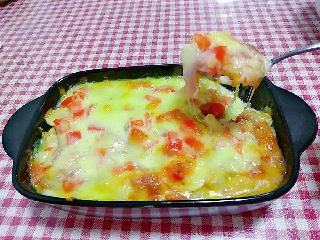番茄鸡肉浓情焗饭【两人份】