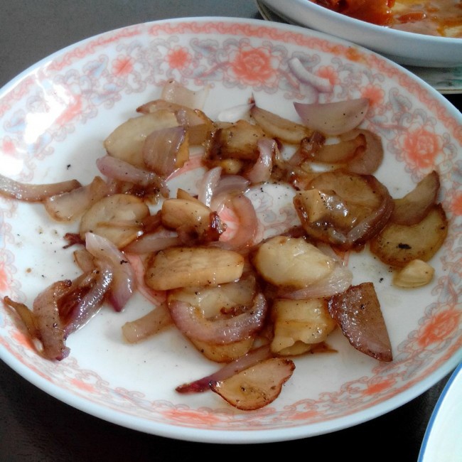 洋葱遇到杏鲍菇