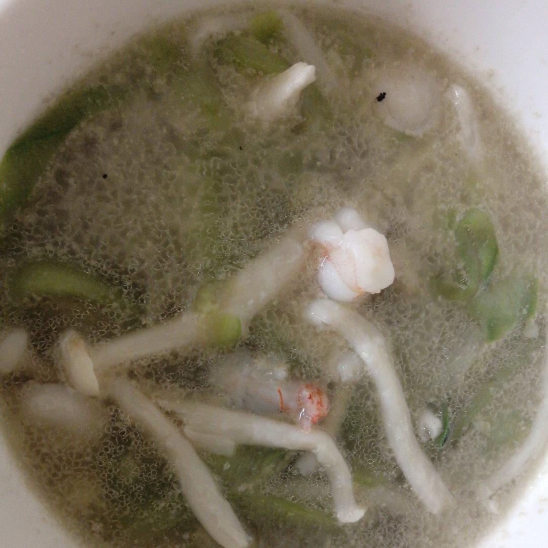 超简单的丝瓜虾仁汤