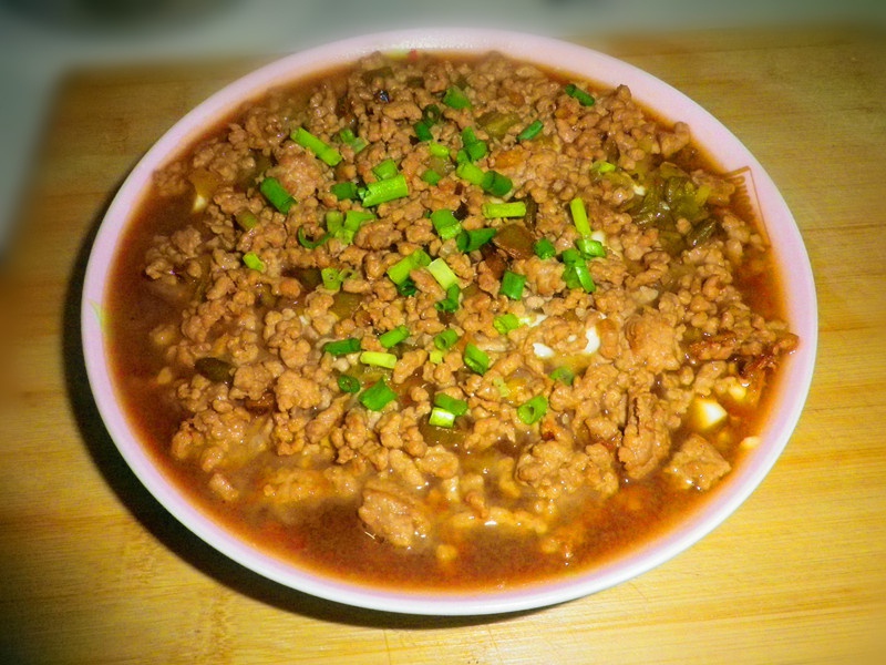 肉末蒸豆腐