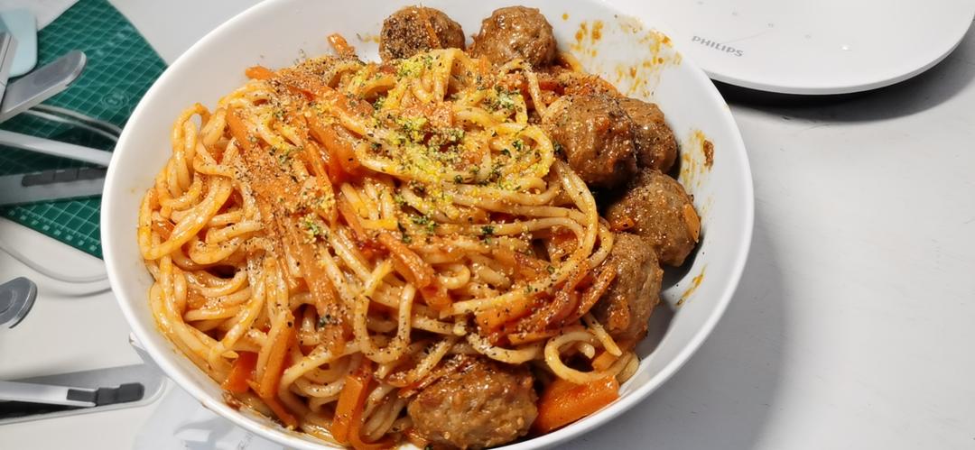 QK牌快手意大利面（加宜家肉丸🙃）