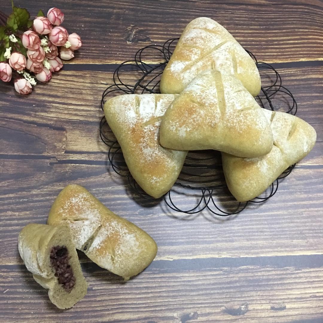 三无低糖全麦糙米馅面包的做法