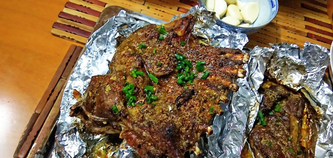 家庭烤箱烤羊排