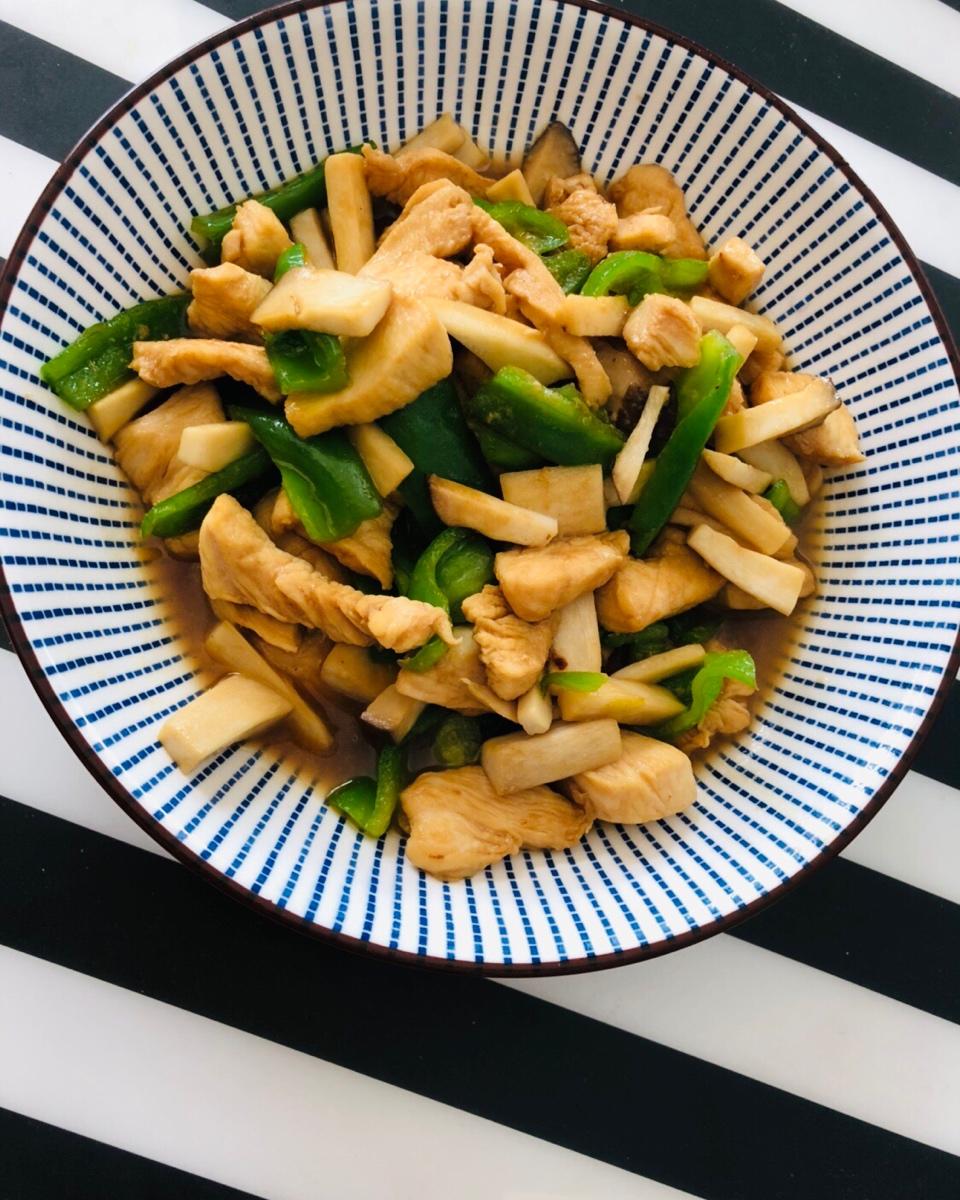 杏鲍菇蚝油鸡片