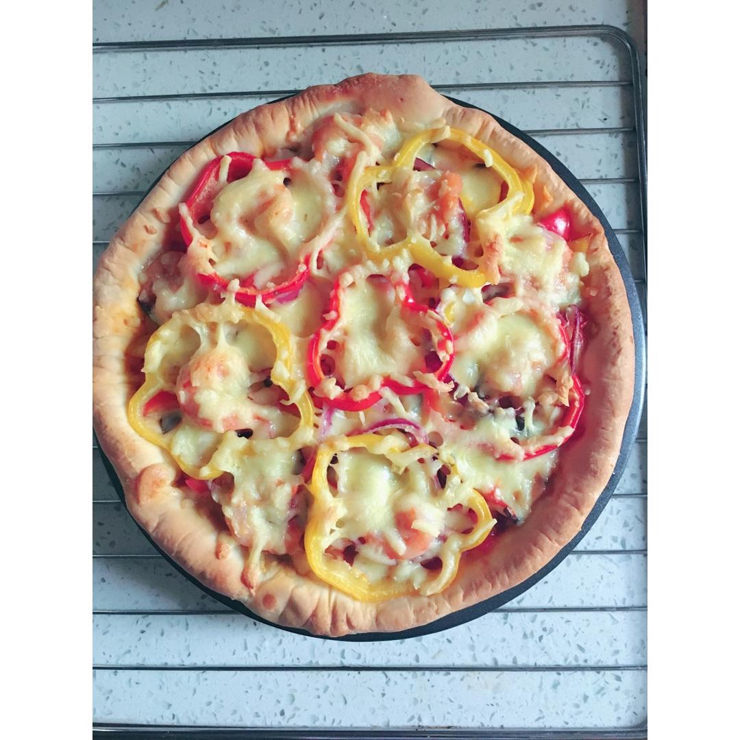 8寸海鲜火腿披萨